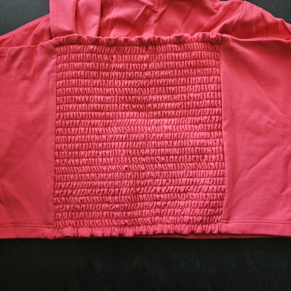 NWT - Banana Republic "Pink Crush" One-Shoulder Cropped Bustier - Size L - Picture 8 of 10